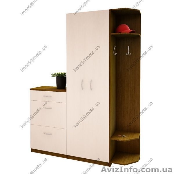  Прихожие економ от 1050 грн. Прихожие стандарт от 720 грн.Фасади ДСП. Комплекту - <ro>Изображение</ro><ru>Изображение</ru> #3, <ru>Объявление</ru> #223128