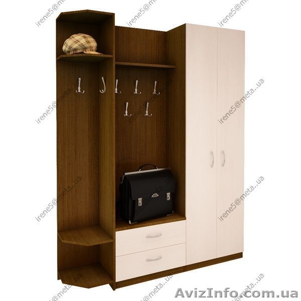  Прихожие економ от 1050 грн. Прихожие стандарт от 720 грн.Фасади ДСП. Комплекту - <ro>Изображение</ro><ru>Изображение</ru> #5, <ru>Объявление</ru> #223128