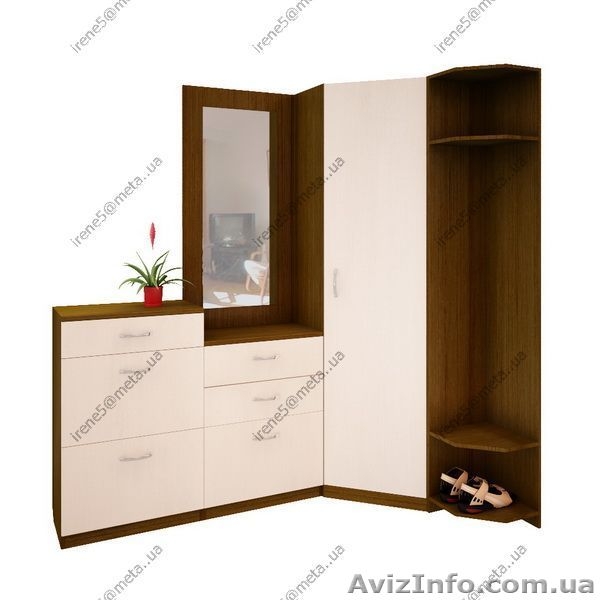  Прихожие економ от 1050 грн. Прихожие стандарт от 720 грн.Фасади ДСП. Комплекту - <ro>Изображение</ro><ru>Изображение</ru> #6, <ru>Объявление</ru> #223128