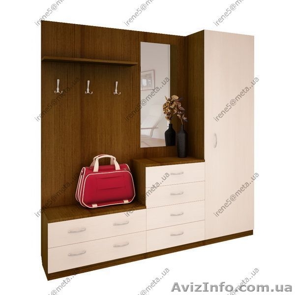  Прихожие економ от 1050 грн. Прихожие стандарт от 720 грн.Фасади ДСП. Комплекту - <ro>Изображение</ro><ru>Изображение</ru> #7, <ru>Объявление</ru> #223128