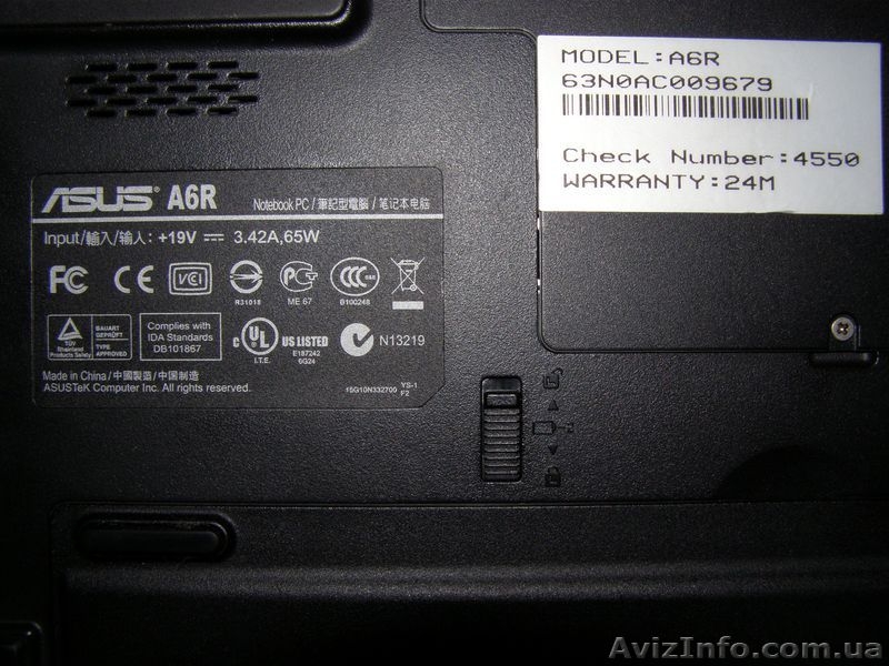 Продам ноутбук Asus A6R - <ro>Изображение</ro><ru>Изображение</ru> #3, <ru>Объявление</ru> #337447