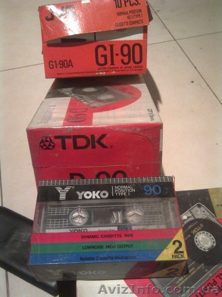 Аудио кассета.90 мин.TDK.JVC.MAXELL.FUJI.YOKO. - <ro>Изображение</ro><ru>Изображение</ru> #1, <ru>Объявление</ru> #336032