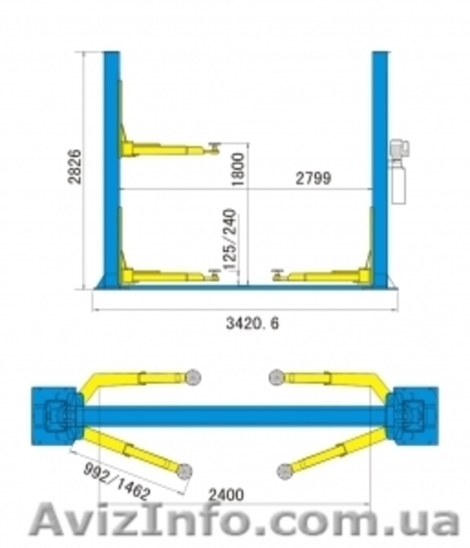Подъемник двухстоечный за 1 750$. - <ro>Изображение</ro><ru>Изображение</ru> #3, <ru>Объявление</ru> #322853
