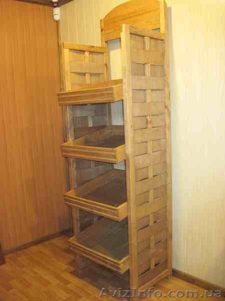 Продам стеллажы, акционные стойки из натурального дерева - <ro>Изображение</ro><ru>Изображение</ru> #1, <ru>Объявление</ru> #350447