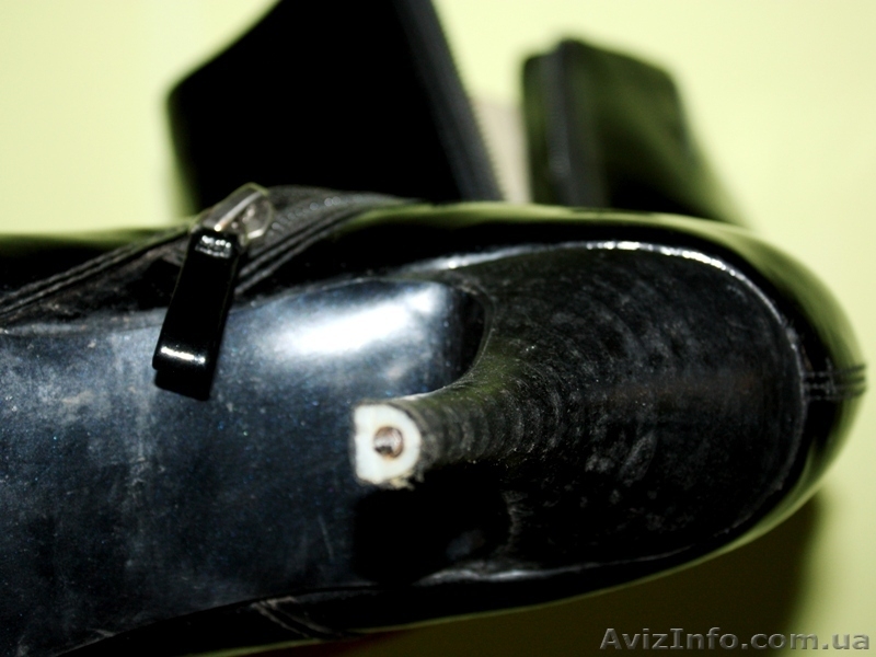 Сапоги (38) деми, лак, Marks’n’Spencer - <ro>Изображение</ro><ru>Изображение</ru> #5, <ru>Объявление</ru> #398570