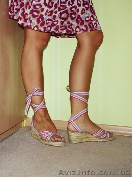 Босоножки (39) на танкетке, ткань, Atmosphere - <ro>Изображение</ro><ru>Изображение</ru> #3, <ru>Объявление</ru> #398572