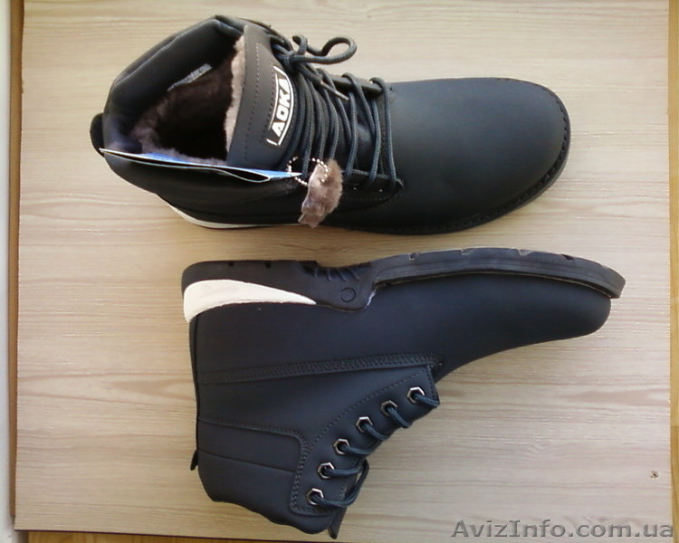 Ботинки зимние мужские кожа цигейка - <ro>Изображение</ro><ru>Изображение</ru> #3, <ru>Объявление</ru> #435605