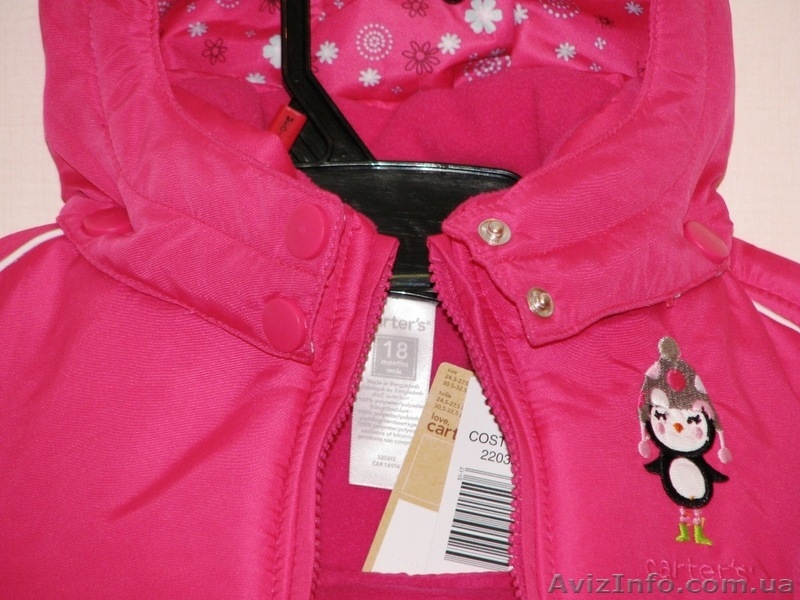 Зимние комбинезоны из Канады ТМ Carters США для девочек и мальчиков - <ro>Изображение</ro><ru>Изображение</ru> #10, <ru>Объявление</ru> #442344
