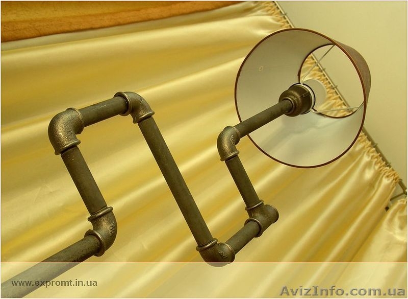 Оригинальный торшер из водопроводных труб. - <ro>Изображение</ro><ru>Изображение</ru> #1, <ru>Объявление</ru> #446406