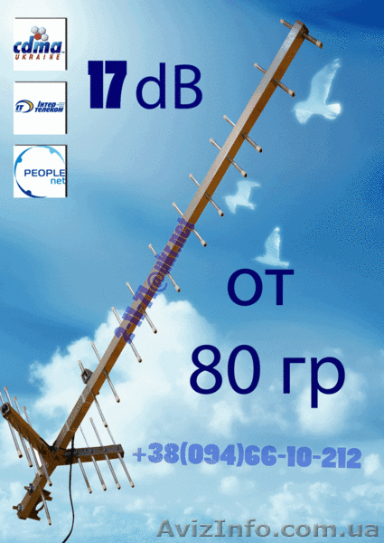 Внешние антенны 17дб для сетей СДМА для 3G модемов. Оптом. ОПТ - <ro>Изображение</ro><ru>Изображение</ru> #1, <ru>Объявление</ru> #459765