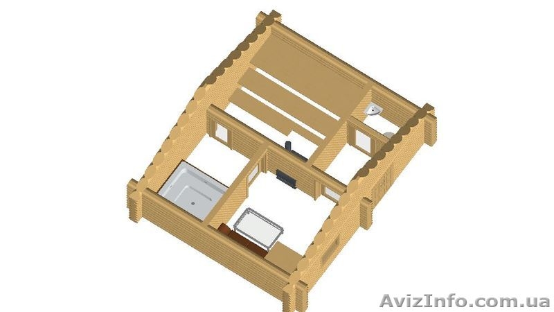 Баня-дикий сруб - <ro>Изображение</ro><ru>Изображение</ru> #3, <ru>Объявление</ru> #466573