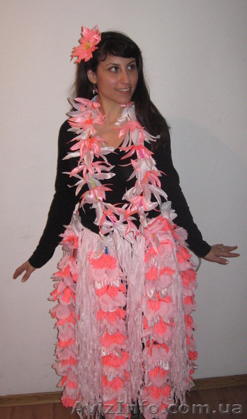 Гавайские леи, юбки, заколки, венок на голову. - <ro>Изображение</ro><ru>Изображение</ru> #3, <ru>Объявление</ru> #509106