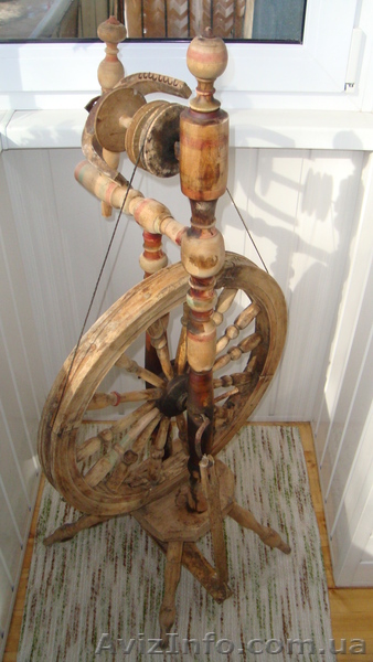 Прялка старинная 18-19 век. - <ro>Изображение</ro><ru>Изображение</ru> #1, <ru>Объявление</ru> #492120