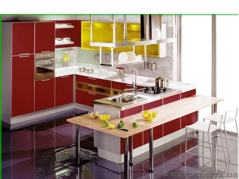 Кухня с фасадами в алюминиевой кромке - <ro>Изображение</ro><ru>Изображение</ru> #2, <ru>Объявление</ru> #486728