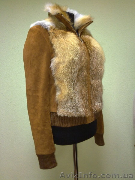 куртка из лисы и замши на довязах. - <ro>Изображение</ro><ru>Изображение</ru> #2, <ru>Объявление</ru> #559234