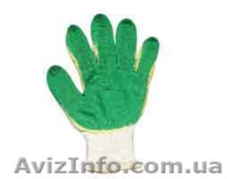 Рабочие перчатки хб с ПВХ Эконом цена 8,50 руб белые 10 кл вязки 3 нити оптом - <ro>Изображение</ro><ru>Изображение</ru> #7, <ru>Объявление</ru> #548557