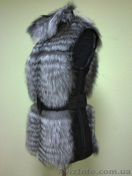 жилетка из чернобурки и замши. - <ro>Изображение</ro><ru>Изображение</ru> #1, <ru>Объявление</ru> #558044