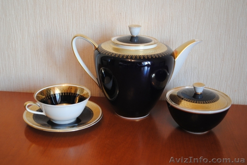 Элитный кобальтовый чайный сервиз Германия - <ro>Изображение</ro><ru>Изображение</ru> #1, <ru>Объявление</ru> #553328