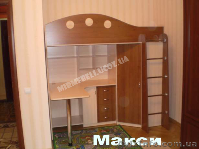 Детская кровать-чердак с рабочей зоной на заказ - <ro>Изображение</ro><ru>Изображение</ru> #2, <ru>Объявление</ru> #574202