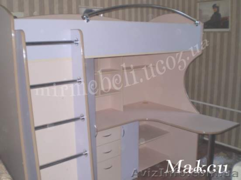 Детская кровать-чердак с рабочей зоной на заказ - <ro>Изображение</ro><ru>Изображение</ru> #4, <ru>Объявление</ru> #574202