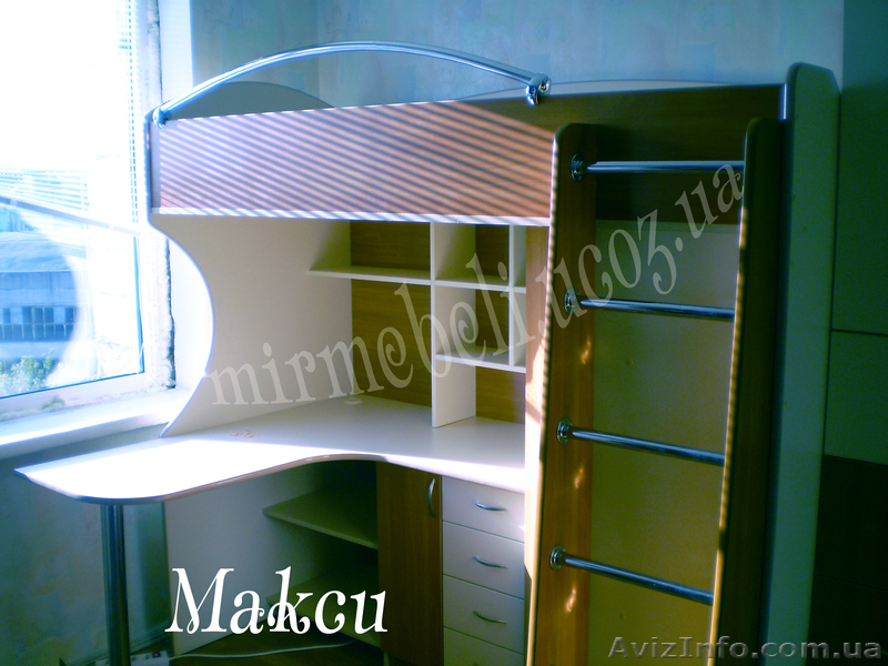 Детская кровать-чердак с рабочей зоной на заказ - <ro>Изображение</ro><ru>Изображение</ru> #5, <ru>Объявление</ru> #574202