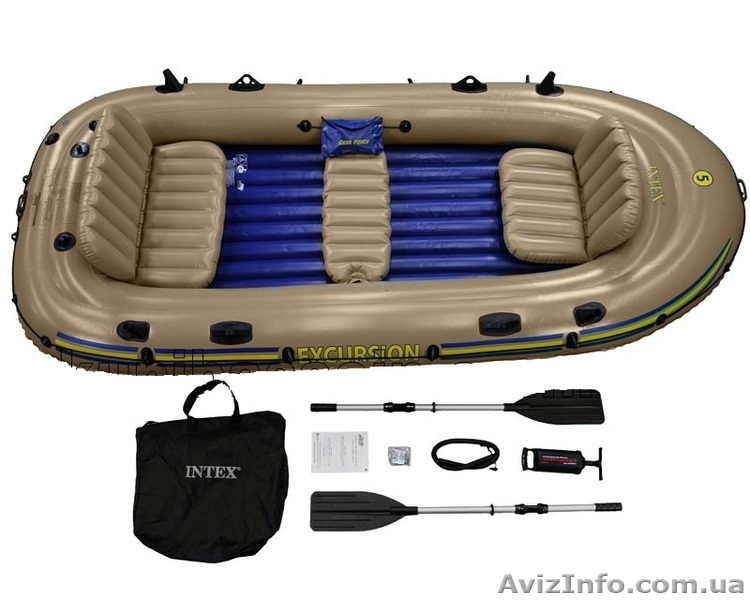 Надувная лодка Intex 68325 EXCURSION 5 - <ro>Изображение</ro><ru>Изображение</ru> #6, <ru>Объявление</ru> #659219