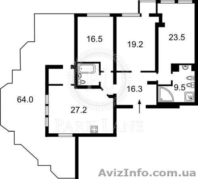Видовая 3-х  комнатная квартира с большой  собственной терассой 64м - <ro>Изображение</ro><ru>Изображение</ru> #1, <ru>Объявление</ru> #657232
