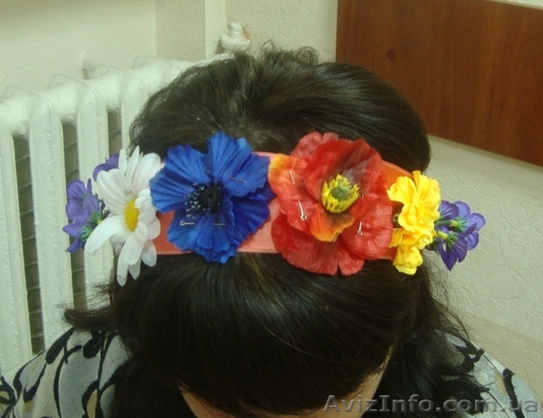 Венок украинский с маками ромашками и лентами - <ro>Изображение</ro><ru>Изображение</ru> #5, <ru>Объявление</ru> #684114