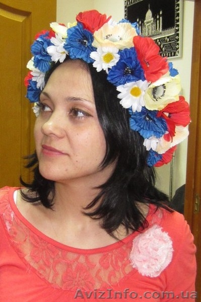Венок украинский, венок из цветов, веночек на голову - <ro>Изображение</ro><ru>Изображение</ru> #5, <ru>Объявление</ru> #684128