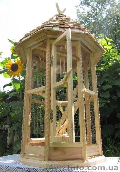Эксклюзивная клетка для птиц. Оригинальная клетка для птиц. Деревянная клетка дл - <ro>Изображение</ro><ru>Изображение</ru> #4, <ru>Объявление</ru> #724575
