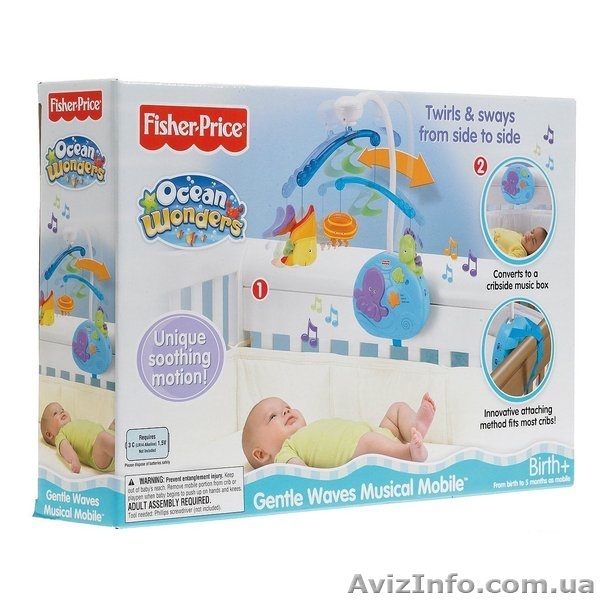 Новый в наличии музыкальный мобиль "Морские чудеса" Fisher Price - <ro>Изображение</ro><ru>Изображение</ru> #6, <ru>Объявление</ru> #727674