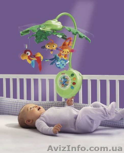 Новый в наличии музыкальный мобиль "Тропический лес" Fisher Price - <ro>Изображение</ro><ru>Изображение</ru> #3, <ru>Объявление</ru> #727693