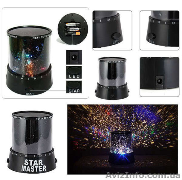 Ночник Проектор Звездное небо Star Master LED - <ro>Изображение</ro><ru>Изображение</ru> #1, <ru>Объявление</ru> #95135