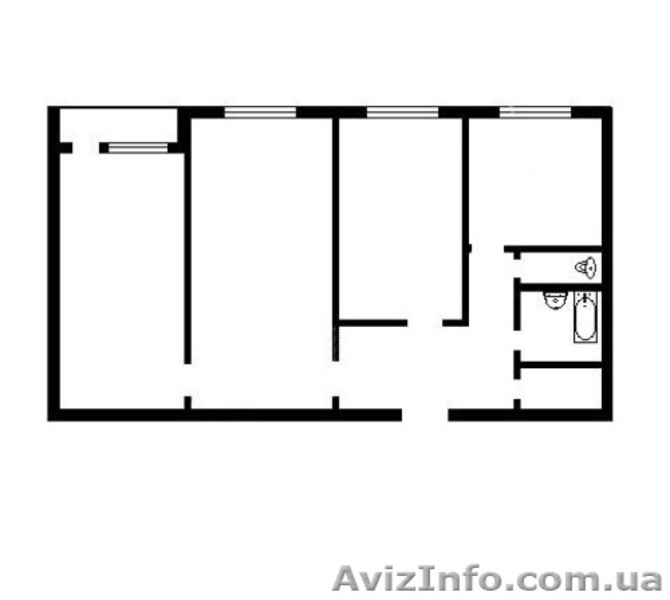 3-х ком. квартира Бульвар Кольцова, Святошинский р-н - <ro>Изображение</ro><ru>Изображение</ru> #2, <ru>Объявление</ru> #737562