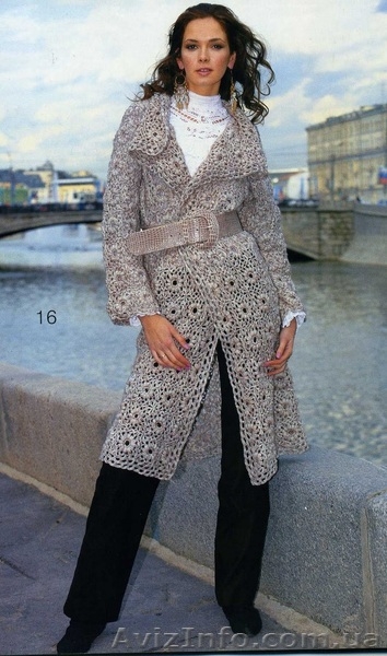 Вязаное пальто крючком - <ro>Изображение</ro><ru>Изображение</ru> #3, <ru>Объявление</ru> #756682