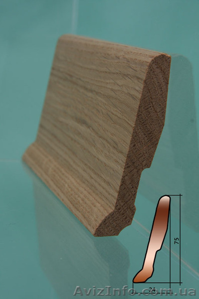     Плинтус из дуба, дубовый плинтус, плинтус деревянный. - <ro>Изображение</ro><ru>Изображение</ru> #1, <ru>Объявление</ru> #793259
