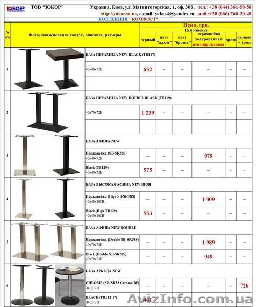Основания для столов киев, основа для стола киев, опора стола киев - <ro>Изображение</ro><ru>Изображение</ru> #3, <ru>Объявление</ru> #819370