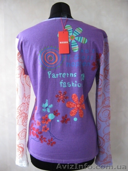 Футболка с стразами "Кissss". Акция - 30% - <ro>Изображение</ro><ru>Изображение</ru> #3, <ru>Объявление</ru> #845294