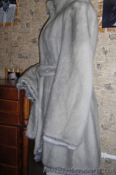 Норковая шуба сапфир, приталенная, очень нарядная, с кружевом - <ro>Изображение</ro><ru>Изображение</ru> #4, <ru>Объявление</ru> #845817