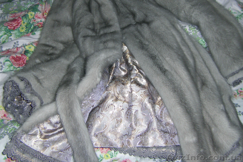 Норковая шуба сапфир, приталенная, очень нарядная, с кружевом - <ro>Изображение</ro><ru>Изображение</ru> #5, <ru>Объявление</ru> #845817