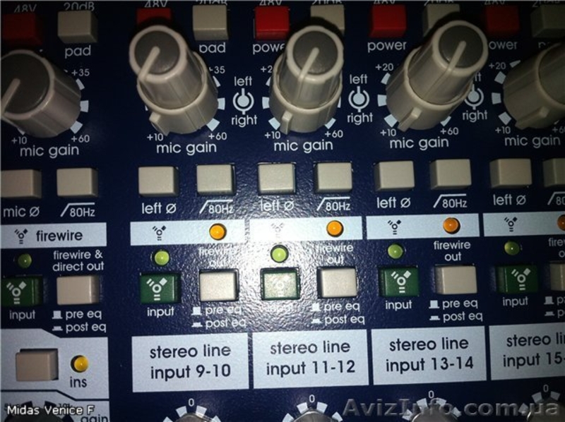 распродажа высшей лиги микшер.консоли MIDAS VENICE F - <ro>Изображение</ro><ru>Изображение</ru> #4, <ru>Объявление</ru> #861199