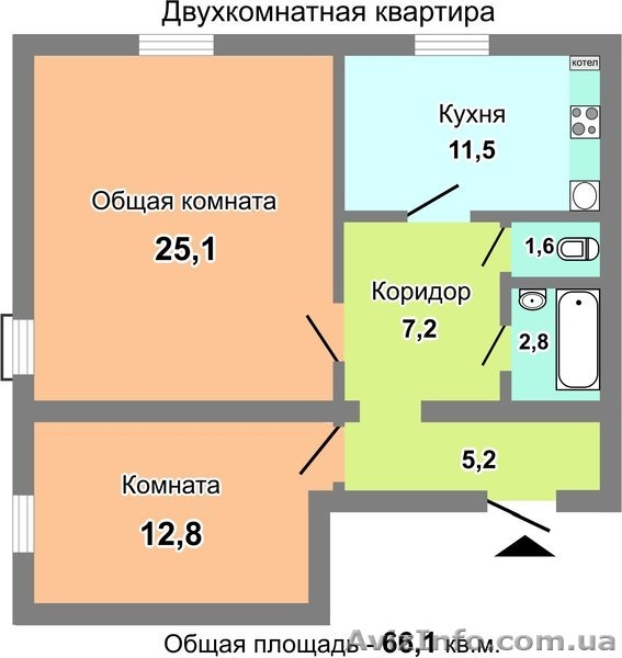 Продам 2-к. квартиру в Новостройке с документами, Киевская обл. - <ro>Изображение</ro><ru>Изображение</ru> #4, <ru>Объявление</ru> #854312