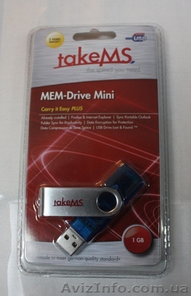 USB  1Gb Mem Drive Mini TakeMS - <ro>Изображение</ro><ru>Изображение</ru> #2, <ru>Объявление</ru> #859016