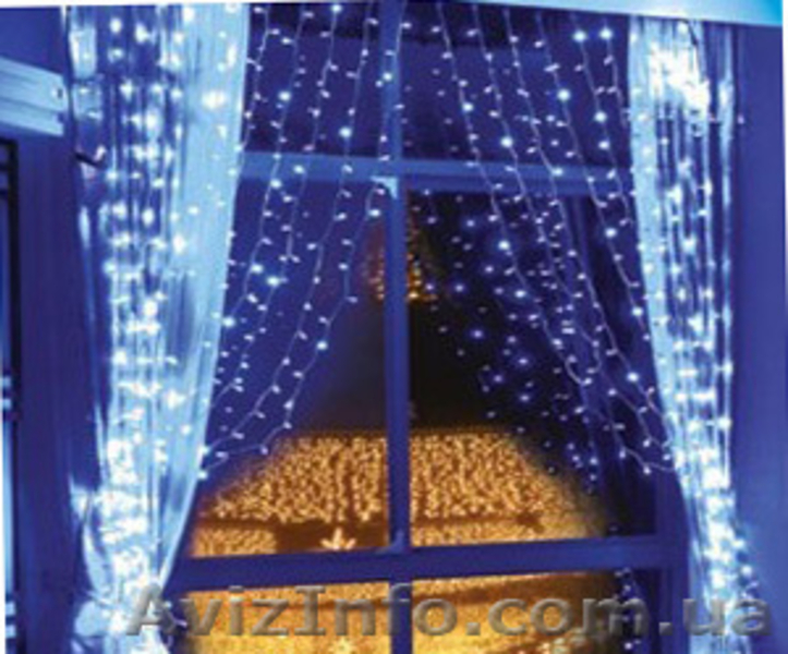 Светодиодная гирлянда Занавес (дождь) 2х3м  - <ro>Изображение</ro><ru>Изображение</ru> #7, <ru>Объявление</ru> #878580