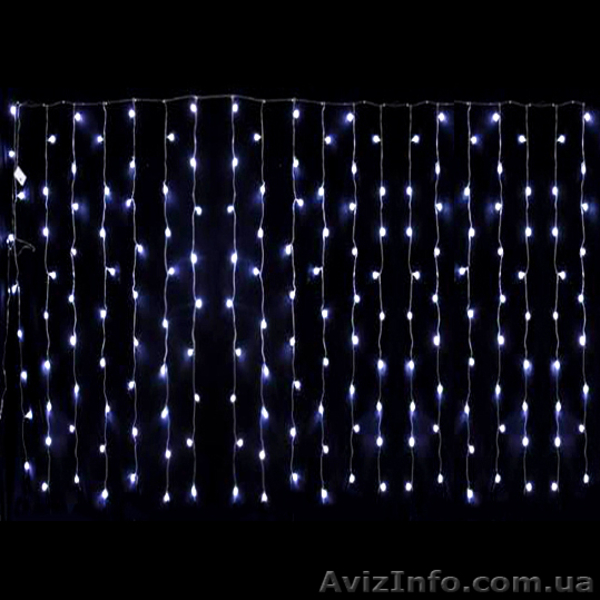 Светодиодная гирлянда Занавес (дождь) 2х3м  - <ro>Изображение</ro><ru>Изображение</ru> #3, <ru>Объявление</ru> #878580