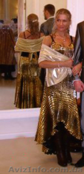 Золотое вечернее платье. - <ro>Изображение</ro><ru>Изображение</ru> #1, <ru>Объявление</ru> #874463