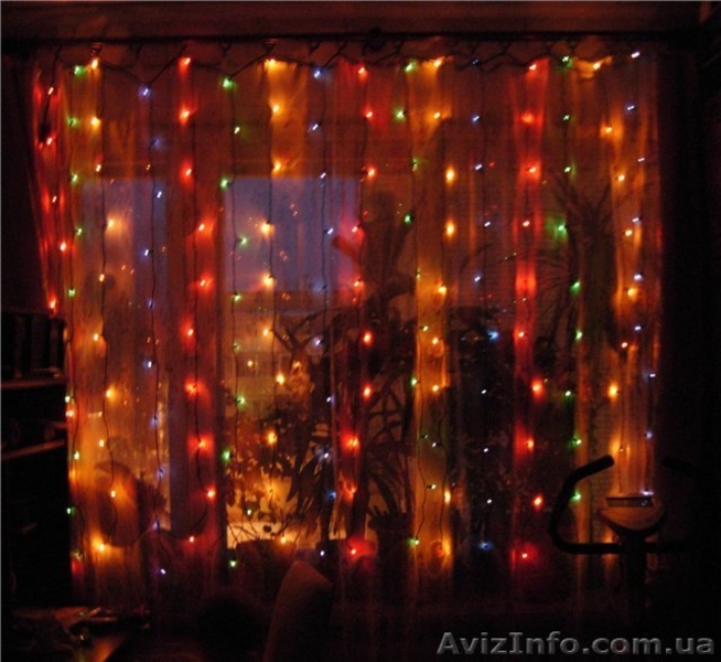 Светодиодная гирлянда Занавес (дождь) 2х3м  - <ro>Изображение</ro><ru>Изображение</ru> #5, <ru>Объявление</ru> #878580