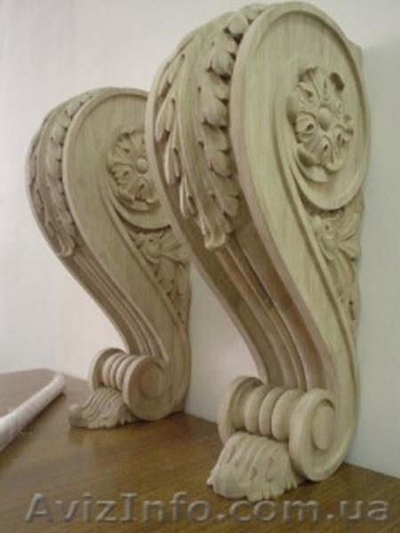  Резные элементы декора для мебели и интерьера. Резьба по дереву.  - <ro>Изображение</ro><ru>Изображение</ru> #3, <ru>Объявление</ru> #876295