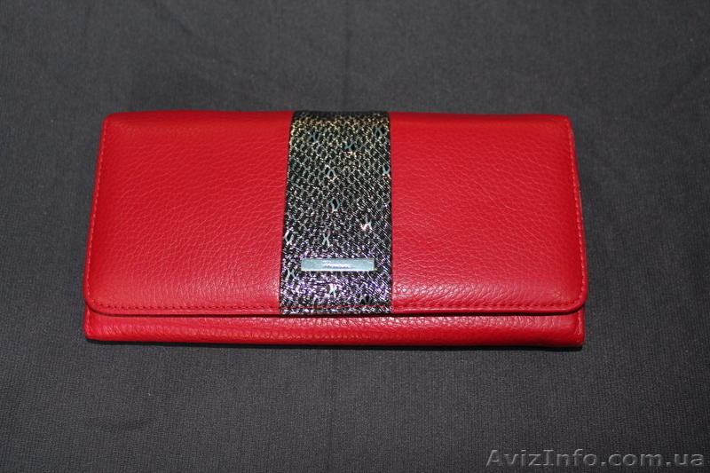Красный кожаный кошелек Prensiti red - <ro>Изображение</ro><ru>Изображение</ru> #1, <ru>Объявление</ru> #889623