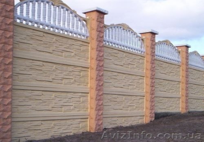 Заборы из бетона - <ro>Изображение</ro><ru>Изображение</ru> #2, <ru>Объявление</ru> #881720